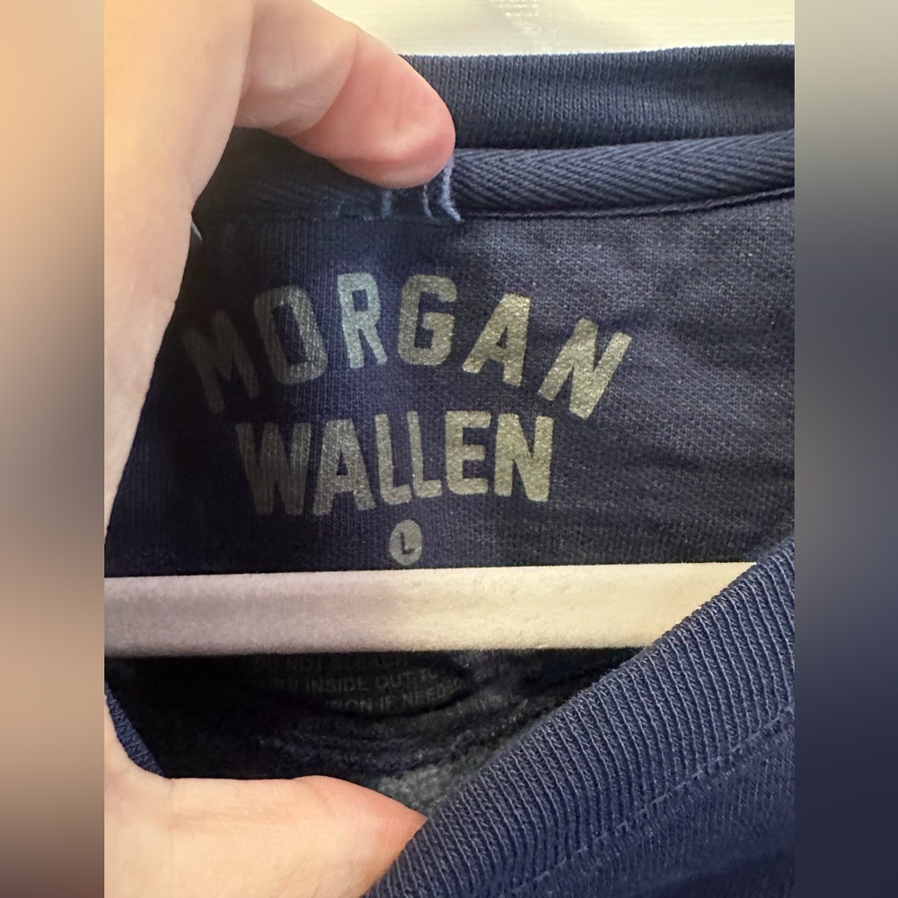 Authentic Morgan Wallen Thank Yew Sweatshirt L - Picture 3 of 4